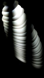 Close-up of kitchen over black background