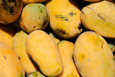 Full frame shot of fruits for sale in market