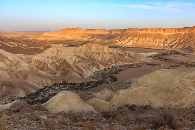 Zin gorge in the negev desert. israel.