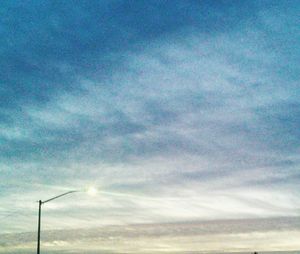 Low angle view of cloudy sky