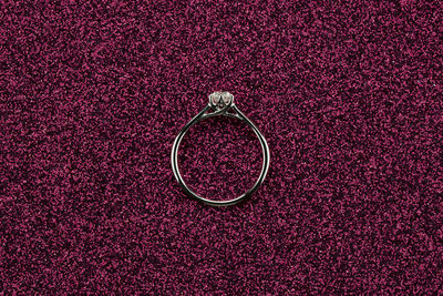 High angle view of metal