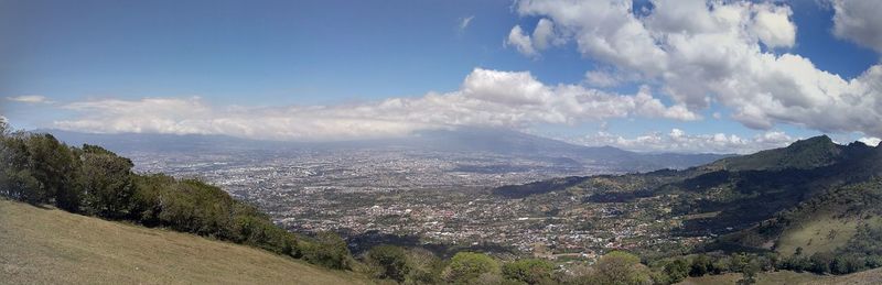 Panoramic view of landscape against sky