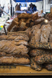 Close-up of meat for sale in market