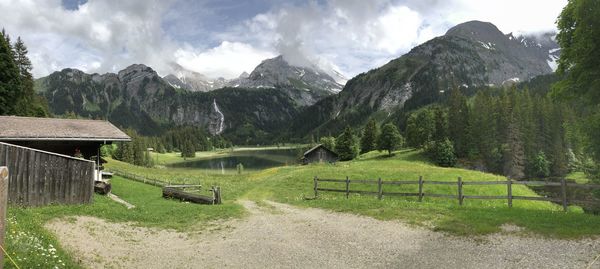 Scenic view of landscape against sky