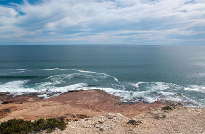 Scenic view of sea against sky