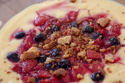 Close-up of breakfast served in bowl