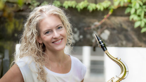 Portrait of a smiling young woman