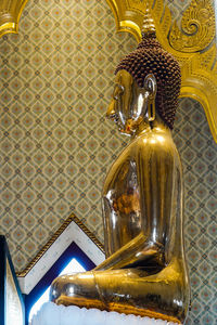Statue of buddha in building