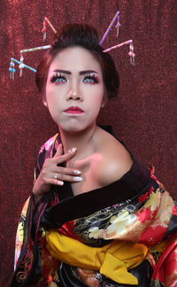 Portrait of beautiful young woman