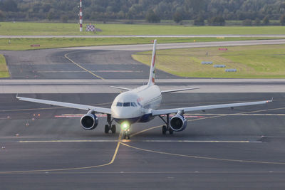 Airplane on runway