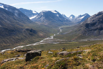 Scenic view of mountains