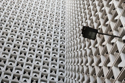 Low angle view of metal grate