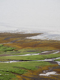 Scenic view of river against sky