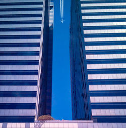 Modern building against blue sky