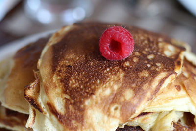 Close-up of dessert in plate