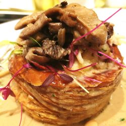 Close-up of meat in plate