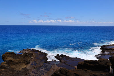 Scenic view of sea against sky