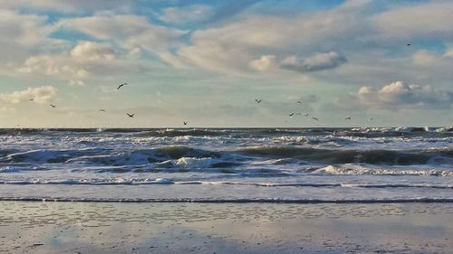 Scenic view of sea against sky