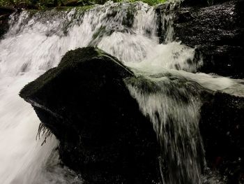 Scenic view of waterfall