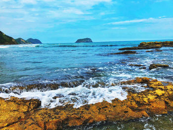 Scenic view of sea against sky