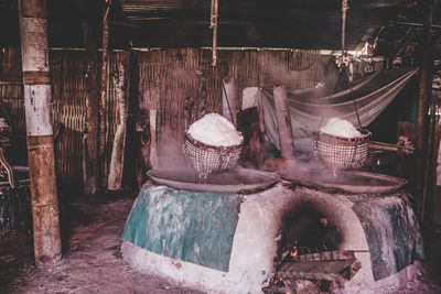 Interior of old abandoned factory