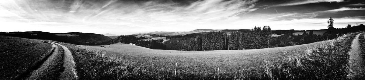 Scenic view of landscape against sky