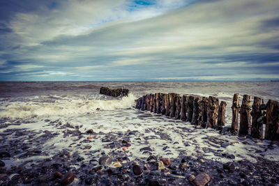 Scenic view of sea against sky