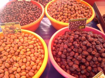 Full frame shot of food for sale