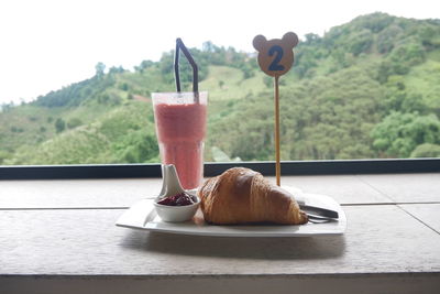 Close-up of drink on table