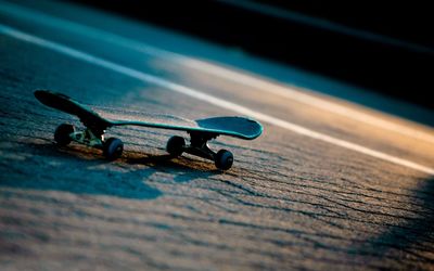 Skateboard on street