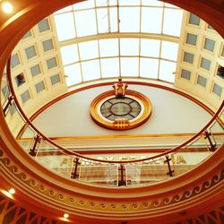 Low angle view of ceiling