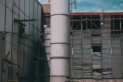 Exterior of abandoned factory