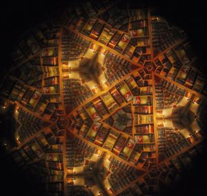 Illuminated city at night