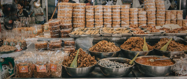 Street foods for sale at don wai market