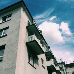 Low angle view of building against sky