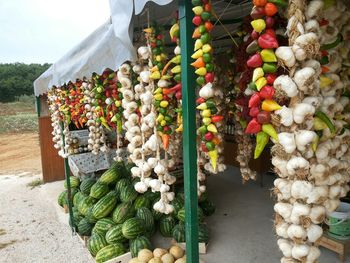 Full frame shot of market stall for sale