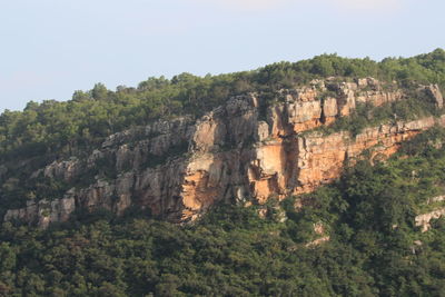 Scenic view of rocky mountains against sky
