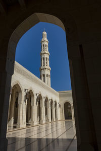 Low angle view of historical building against sky