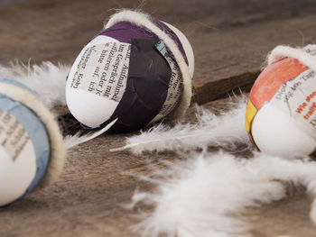 Close-up of ball on sand