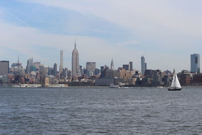 River with city in background