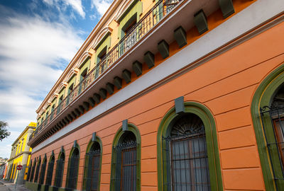 Low angle view of historical building against sky