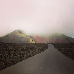 Road in foggy weather
