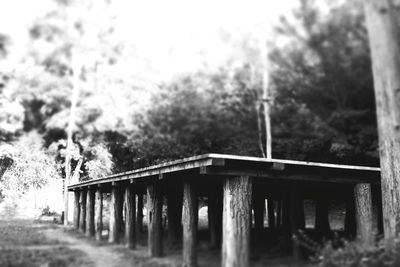 Low angle view of bridge against sky