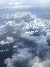 Low angle view of clouds in sky