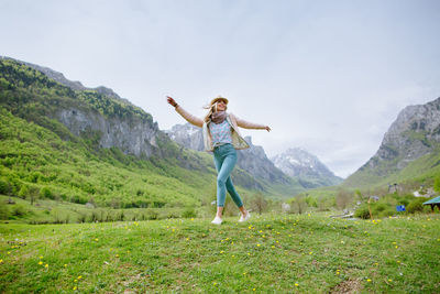 Young woman in vacations