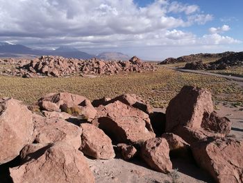 Rock formations in a desert