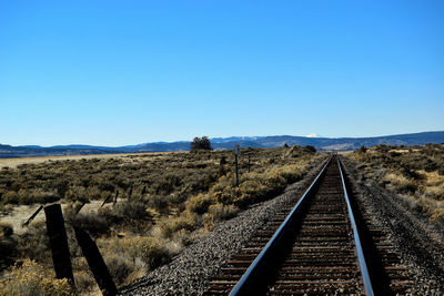 Railroad tracks.