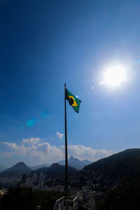 Landscape of copacabana beach from duque de caixas fort, leme, rio de janeiro, brazil