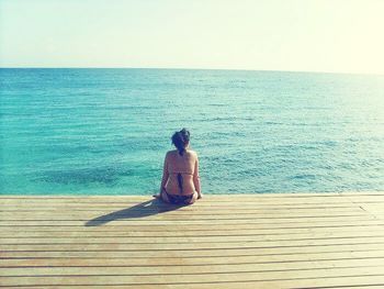 Scenic view of sea against sky