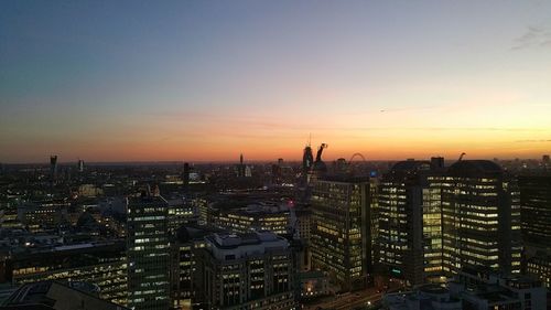 Cityscape at sunset